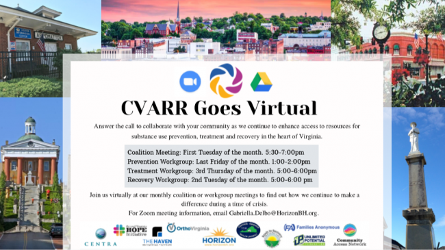 Virtual CVARR Meetings In effect